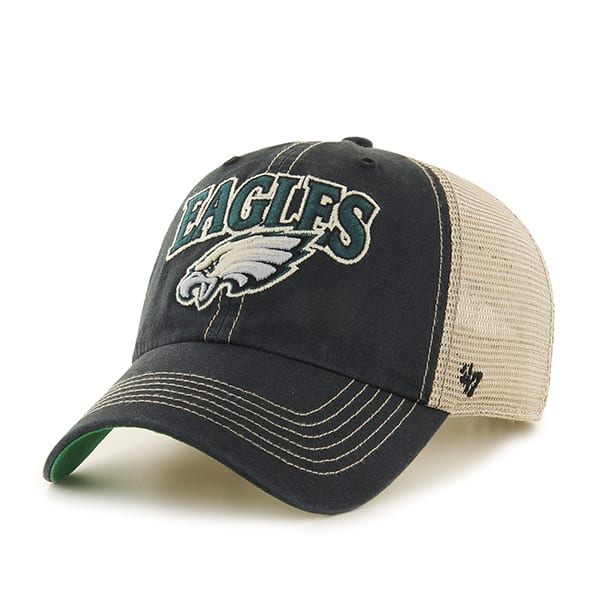 Philadelphia Eagles Tuscaloosa Clean Up Vintage Black 47 Brand Adjustable Hat