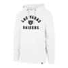 Las Vegas Raiders Men's 47 Brand White Varsity Pullover Hoodie