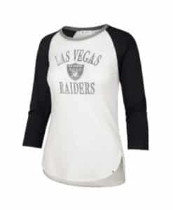 Las Vegas Raiders Women's 47 Brand Sandstone Raglan Tee