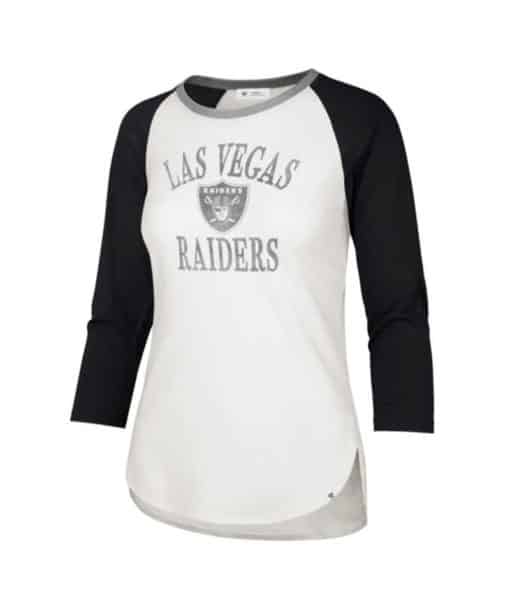 Las Vegas Raiders Women's 47 Brand Sandstone Raglan Tee