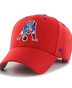 New England Patriots Audible MVP Torch Red 47 Brand Adjustable Hat