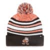 Cleveland Browns YOUTH 47 Brand Legacy Brown Bubbler Cuff Knit Hat