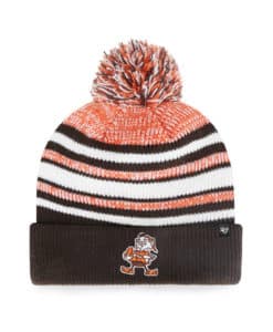 Cleveland Browns YOUTH 47 Brand Legacy Brown Bubbler Cuff Knit Hat