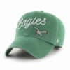 Philadelphia Eagles Women's 47 Brand Millie Legacy Green Clean Up Adjustable Hat