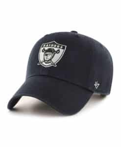 Las Vegas Raiders 47 Brand Classic Black Clean Up Adjustable Hat