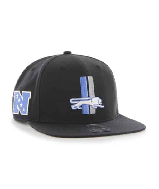 Detroit Lions 47 Brand Super Shot Classic Black Adjustable Hat - Image 3
