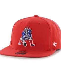 New England Patriots Super Shot Captain Torch Red 47 Brand Adjustable Hat