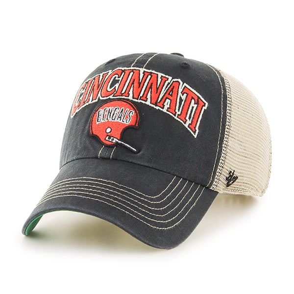 Cincinnati Bengals Tuscaloosa Clean Up Vintage Black 47 Brand Adjustable Hat