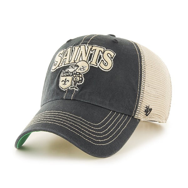 New Orleans Saints Tuscaloosa Clean Up Vintage Black 47 Brand Adjustable Hat
