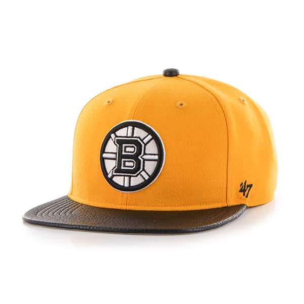 Boston Bruins Bump Out Captain Gold 47 Brand Adjustable Hat - Detroit ...