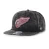 Detroit Red Wings 47 Brand Black Gamut Captain Snapback Hat