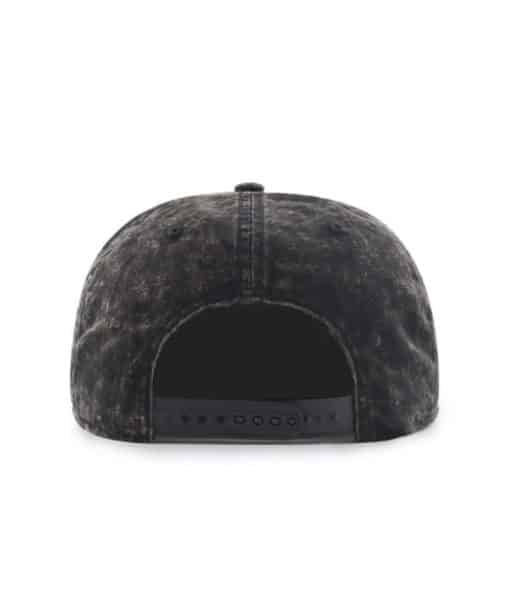 Detroit Red Wings 47 Brand Black Gamut Captain Snapback Hat - Image 2