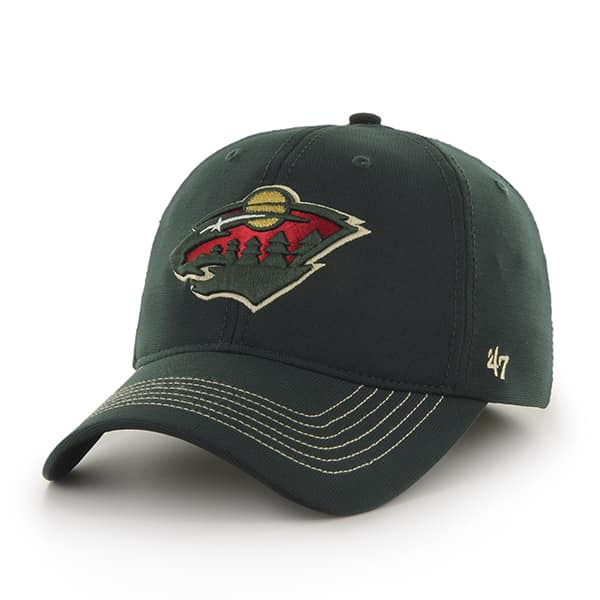 Minnesota Wild Game Time Closer Dark Green 47 Brand Stretch Fit Hat