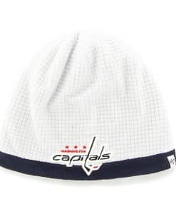 Washington Capitals Grid Fleece Beanie White 47 Brand YOUTH Hat