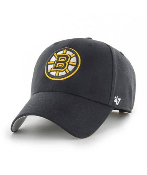 Boston Bruins 47 Brand Black MVP Adjustable Hat