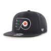 Philadelphia Flyers 47 Brand Black No Shot Snapback Hat