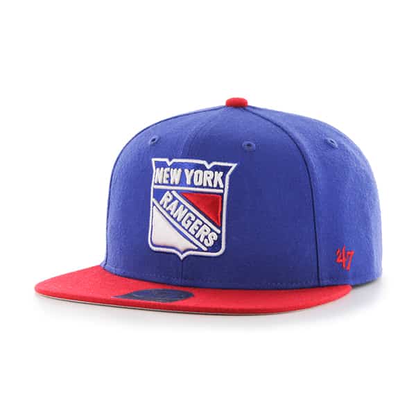 New York Rangers No Shot Two Tone Captain Royal 47 Brand YOUTH Hat