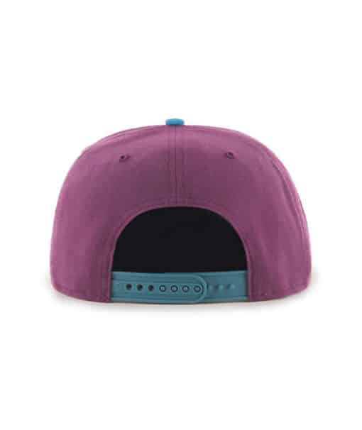 Anaheim Ducks 47 Brand Plum No Shot Two Tone Snapback Hat - Image 2