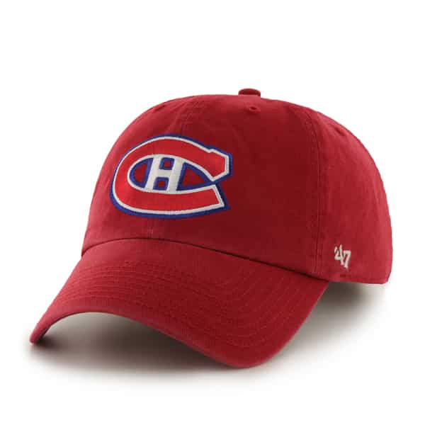 Montreal Canadiens Clean Up Red 47 Brand Adjustable Hat
