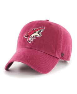 Arizona Coyotes 47 Brand Cardinal Clean Up Adjustable Hat