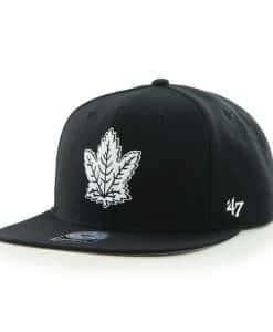 Toronto Maple Leafs Sure Shot Black 47 Brand Adjustable Hat