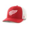 Detroit Red Wings 47 Brand Trucker Red White Mesh Snapback Hat