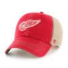 Detroit Red Wings 47 Brand Red Trawler Khaki Mesh Adjustable Snapback Hat