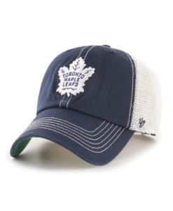 Toronto Maple Leafs 47 Brand Trawler Navy White Mesh Clean Up Snapback Hat