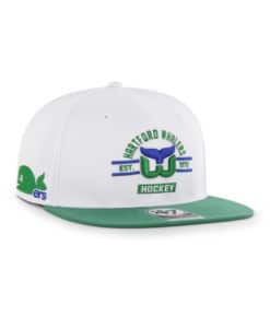 Hartford Whalers 47 Brand Vintage White Claude Snapback Hat