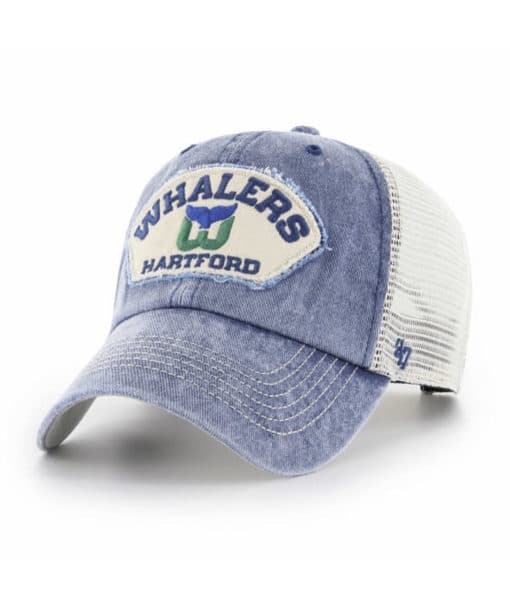 Hartford Whalers 47 Brand Vintage Dyer Denali Clean Up Mesh Snapback Hat - Image 3