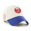 New York Islanders 47 Brand Vintage Bone Blue Clean Up Adjustable Hat