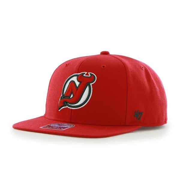 New Jersey Devils Sure Shot Red 47 Brand Adjustable Hat