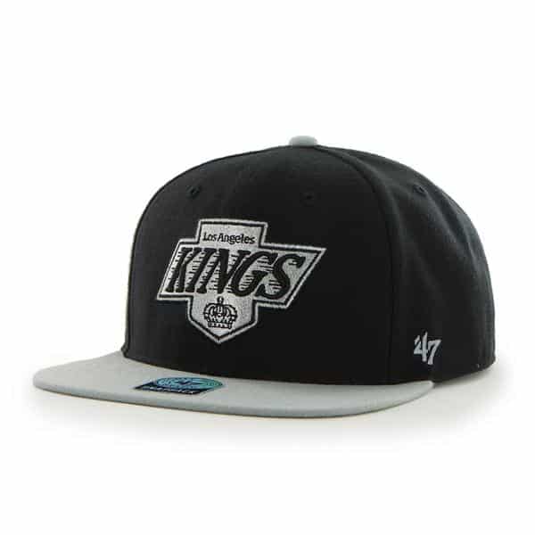 Los Angeles Kings Sure Shot Two Tone Captain Black 47 Brand Adjustable ...