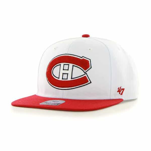 Montreal Canadiens Sure Shot Two Tone Captain White 47 Brand Adjustable Hat
