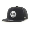 Detroit Pistons 47 Brand Black No Shot Snapback Hat