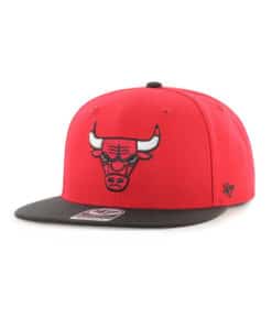 Chicago Bulls 47 Brand Red No Shot Two Tone Snapback Hat