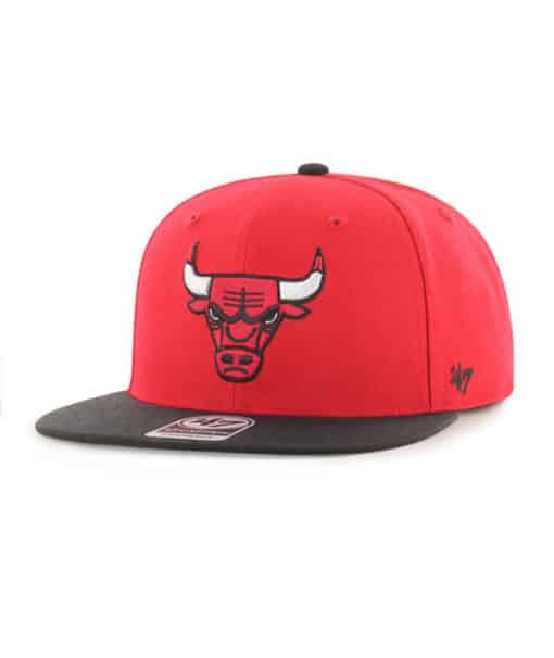 Chicago Bulls 47 Brand Red No Shot Two Tone Snapback Hat