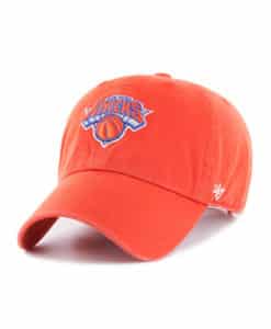 New York Knicks 47 Brand Orange Clean Up Adjustable Hat