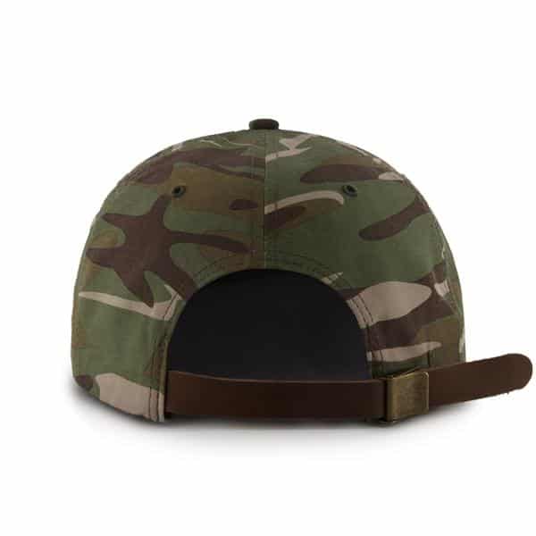 Philadelphia 76Ers Air Drop Leather Strap Camo 47 Brand Adjustable Hat - Image 2