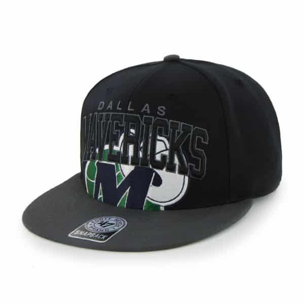 Dallas Mavericks Blockhouse Black 47 Brand Adjustable Hat