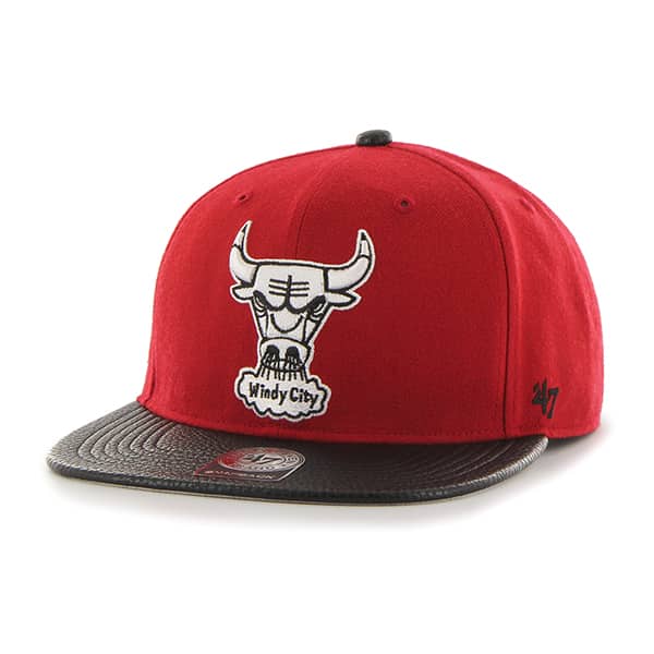Chicago Bulls Bump Out Captain Red 47 Brand Adjustable Hat