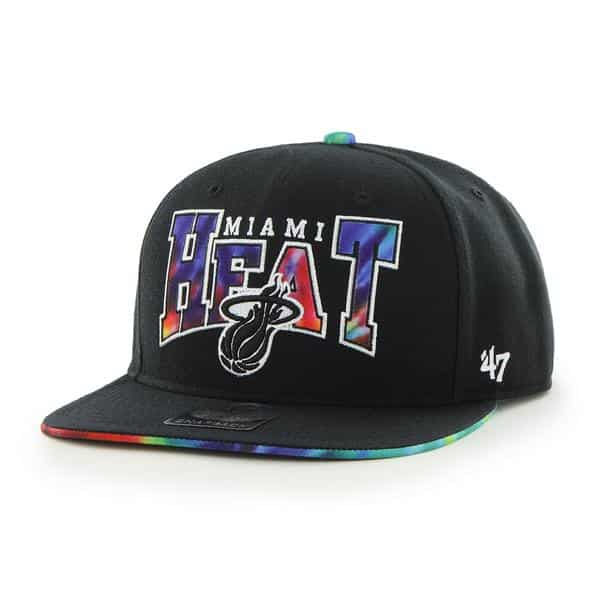 Miami Heat Canned Heat Black 47 Brand Adjustable Hat