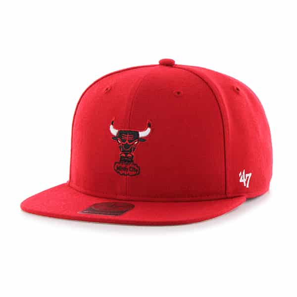 Chicago Bulls Centerfield Captain Red 47 Brand Adjustable Hat
