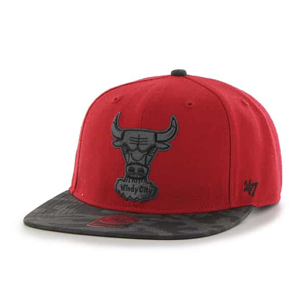 Chicago Bulls Countershot Captain Red 47 Brand Adjustable Hat