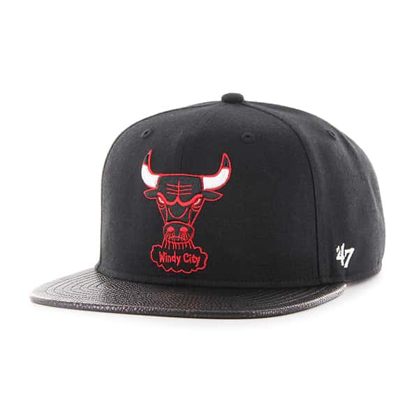 Chicago Bulls Constrictor Captain Black 47 Brand Adjustable Hat