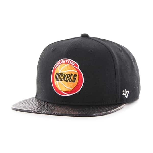 Houston Rockets Constrictor Captain Black 47 Brand Adjustable Hat