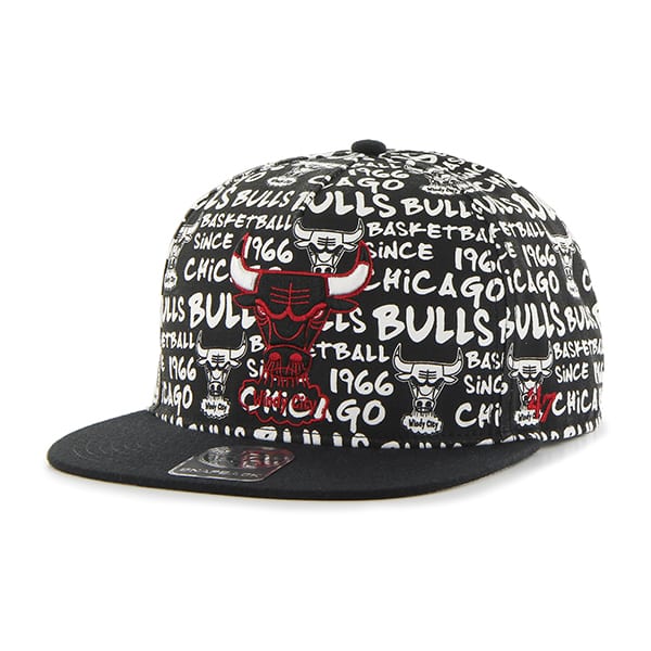 Chicago Bulls Fat Cap Captain Dt White 47 Brand Adjustable Hat