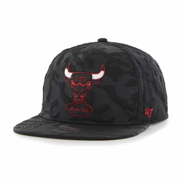 Chicago Bulls M Twenty Nine Captain Black 47 Brand Adjustable Hat