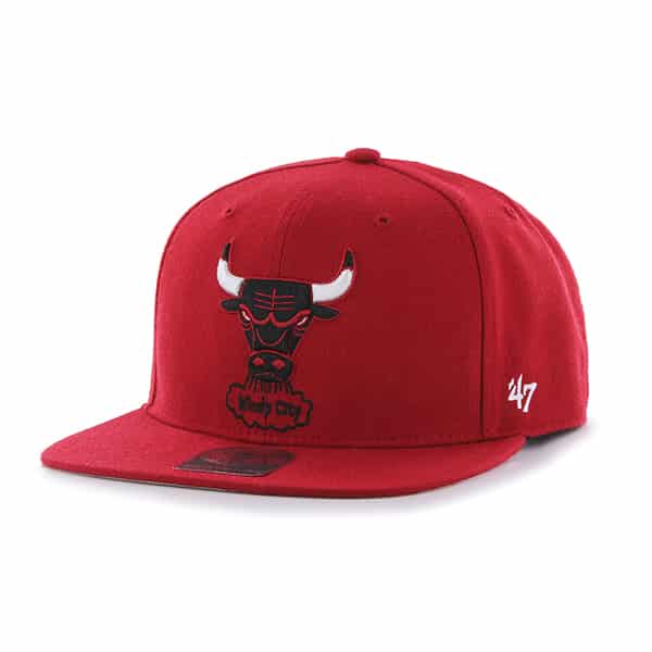 Chicago Bulls No Shot Captain Red 47 Brand YOUTH Hat