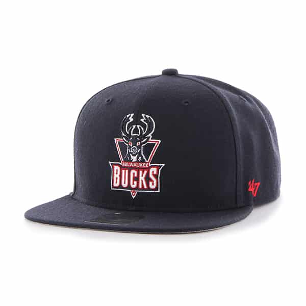 Milwaukee Bucks No Shot Captain Navy 47 Brand Adjustable Hat